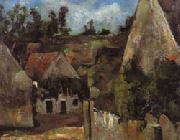 Paul Cezanne Crossroad of the rue Remy oil on canvas